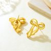 Ribbon Bow Earrings,Anti-Tarnish