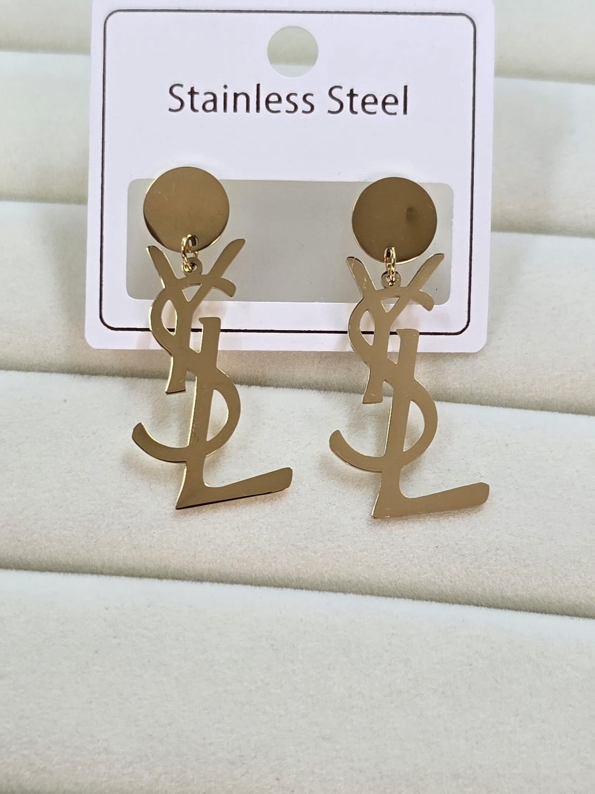 YSL-Inspired Monogram Earrings,