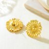 Daisy Stud Anti tarnish Earring
