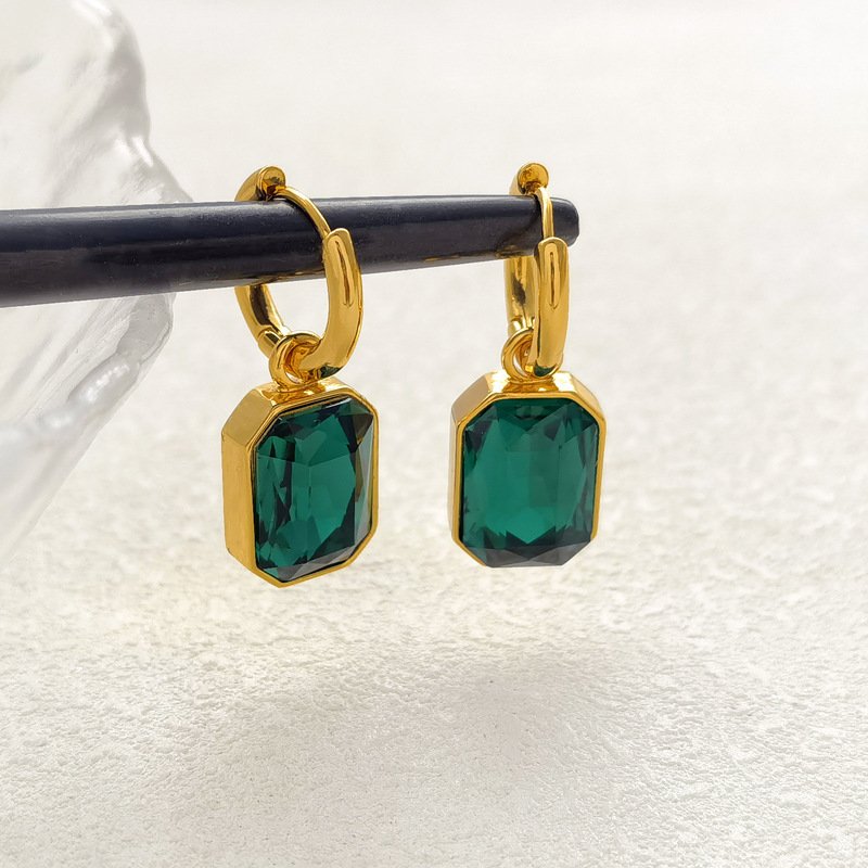 Emerald Regency Anti Tarnish Earrings