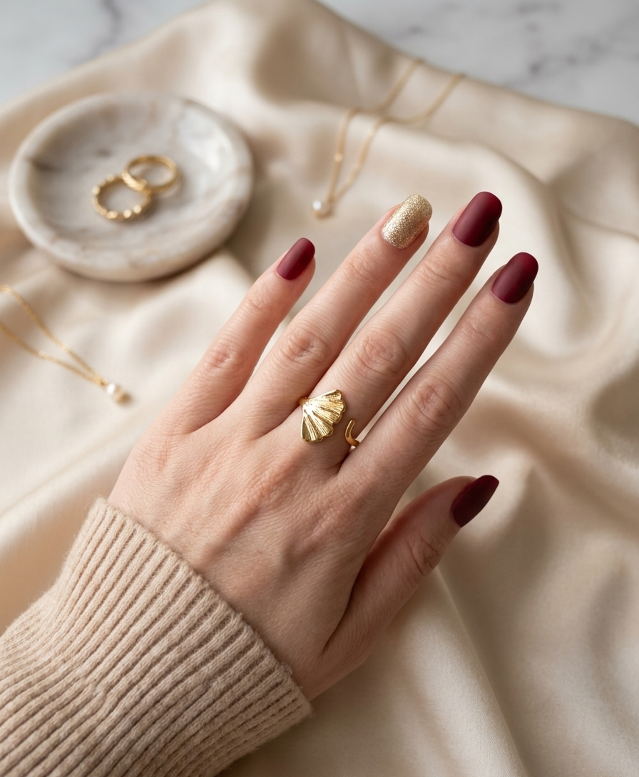 Gold Petal Wrap Ring